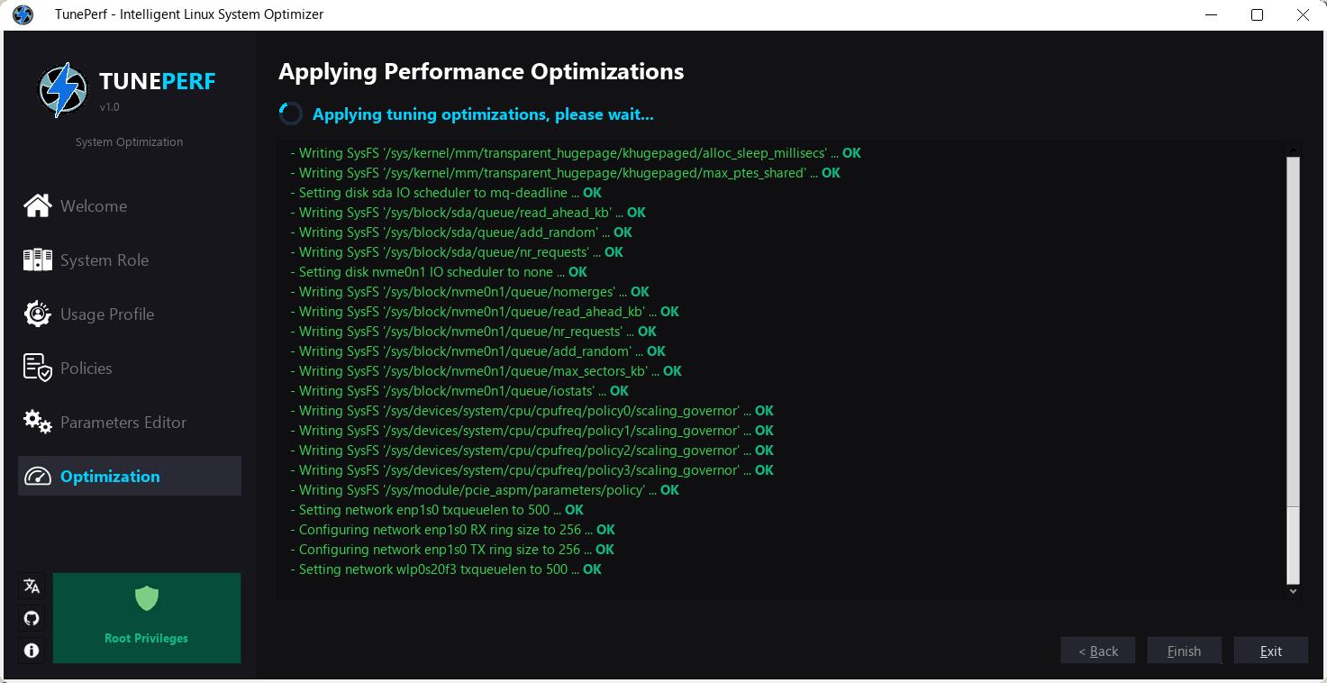 TunePerf Screenshot