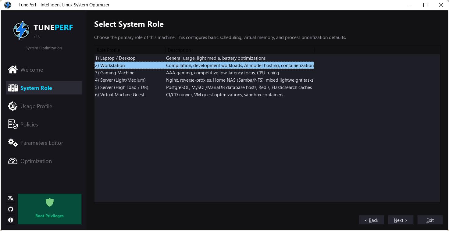 TunePerf Screenshot