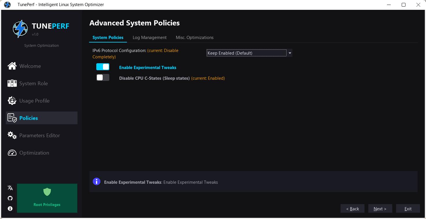 TunePerf Screenshot