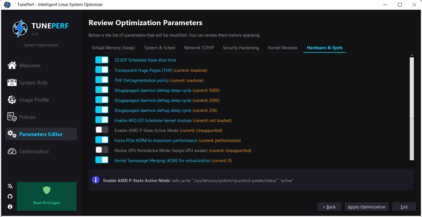 TunePerf Screenshot